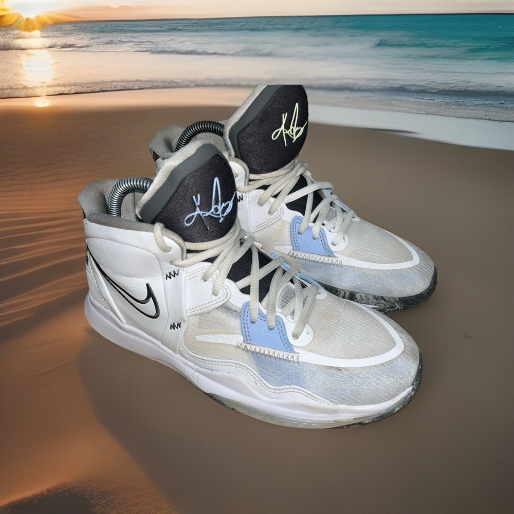 Nike Kyrie Infinity GS White Iron Grey Basketball Shoes DD0334-102 Size 6.5Y - Picture 2 of 16